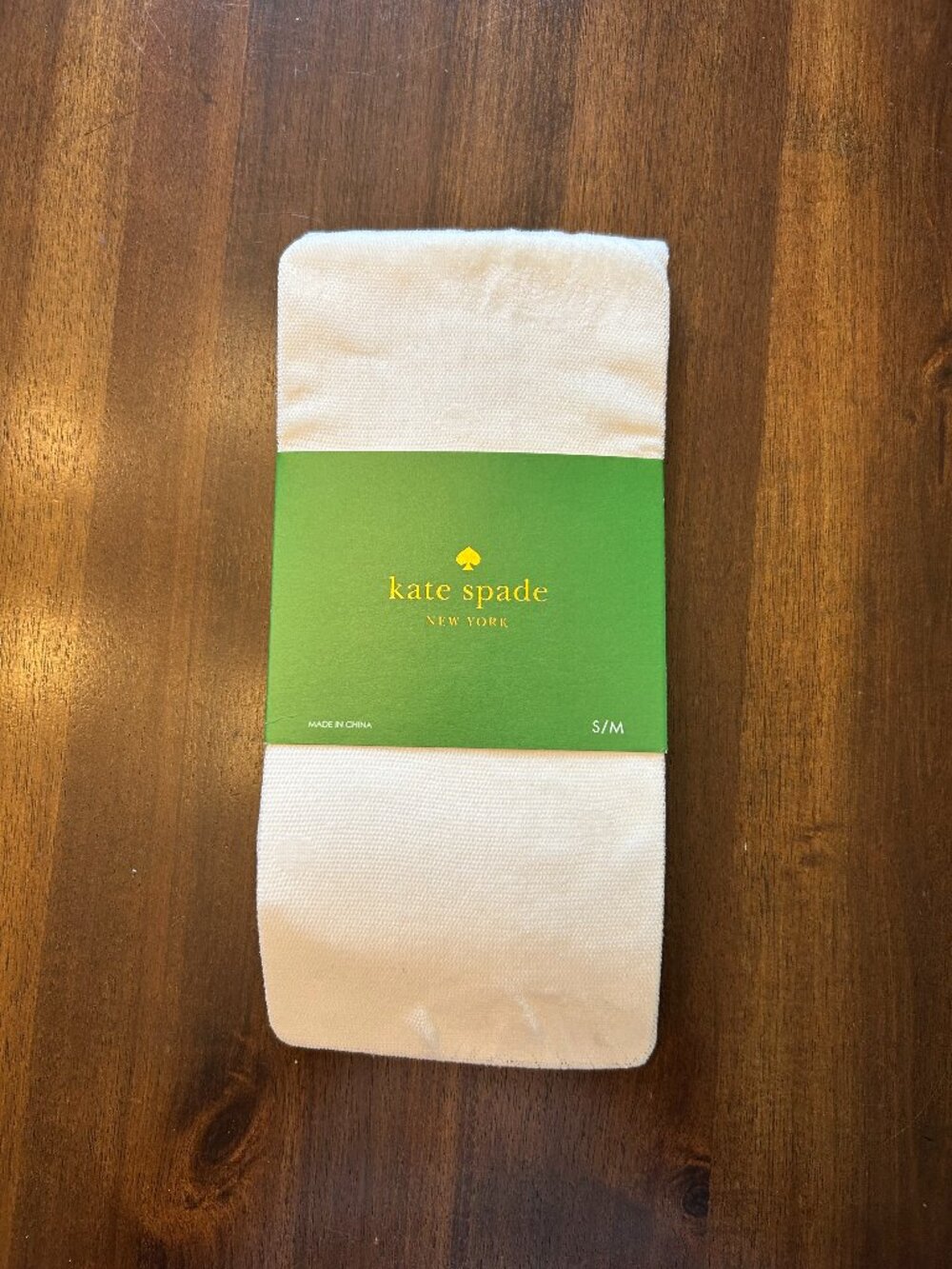 NWT Kate Spade Women's Cream Pantyhose Tights 1 Pair Size Small